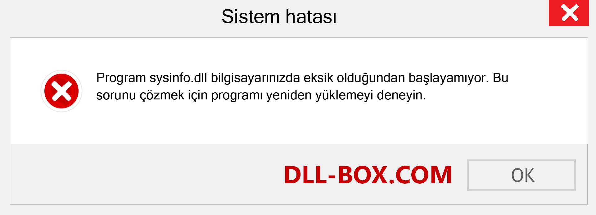 sysinfo.dll dosyası eksik mi? Windows 7, 8, 10 için İndirin - Windows'ta sysinfo dll Eksik Hatasını Düzeltin, fotoğraflar, resimler